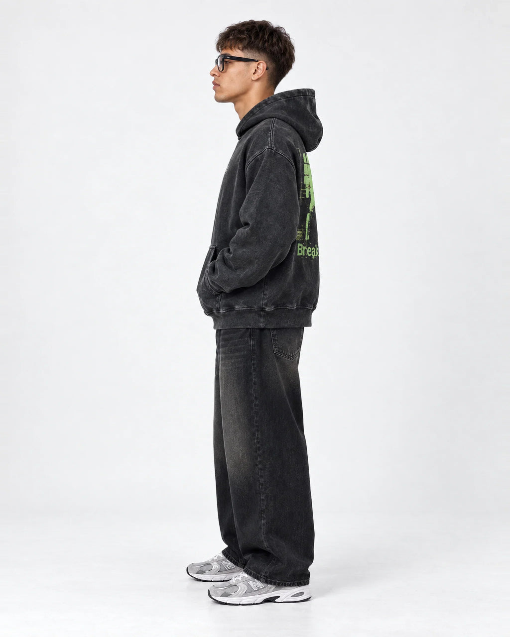Breaking Bad Toxic Ascension - Acid Wash Hoodie - side view