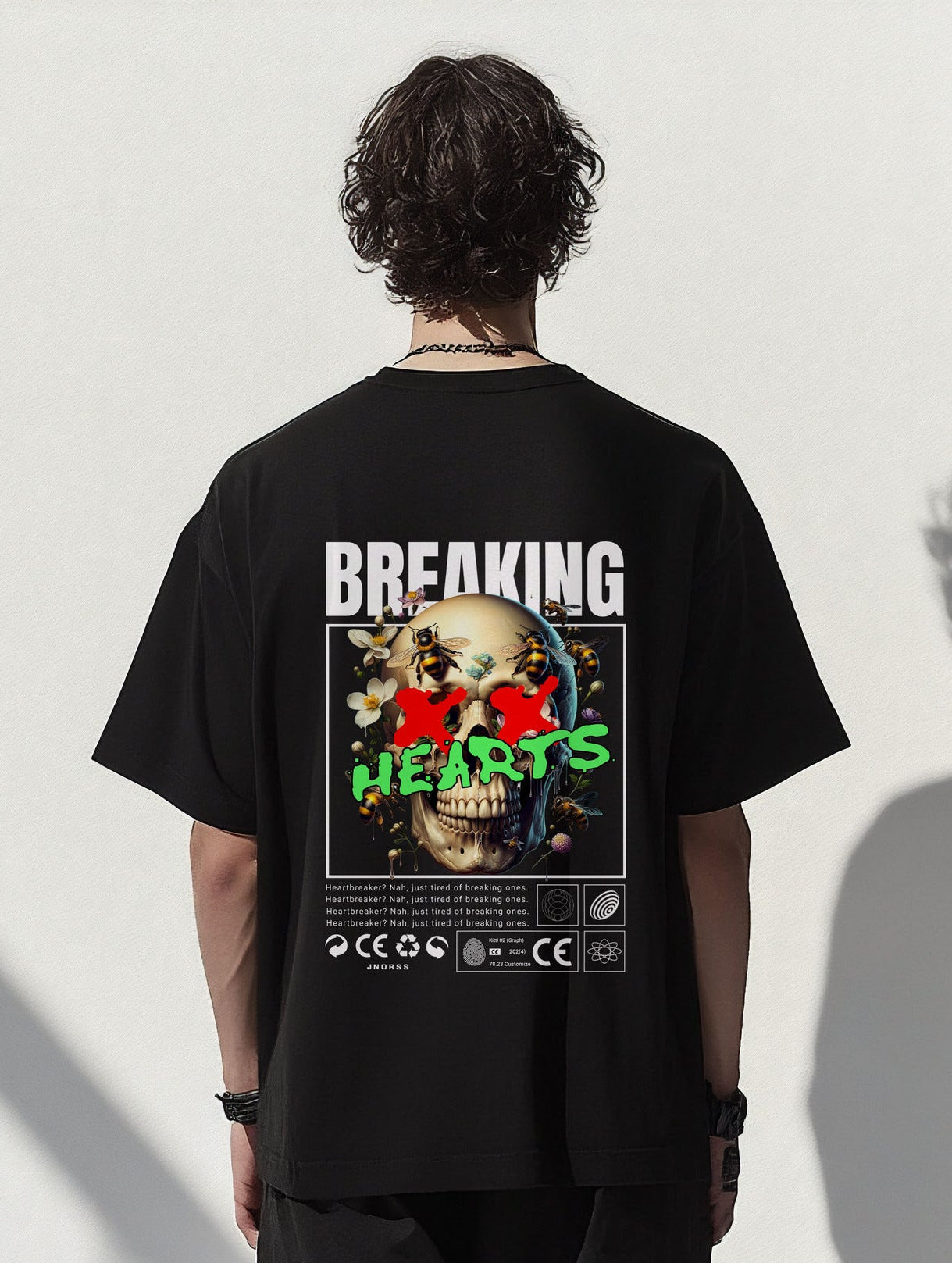 Breaking hearts oversized T-shirt - Jnorss