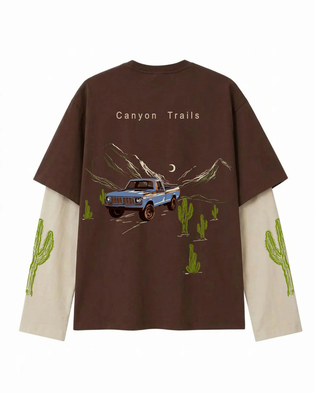 Canyon Trails Layered Oversized  T-Shirt