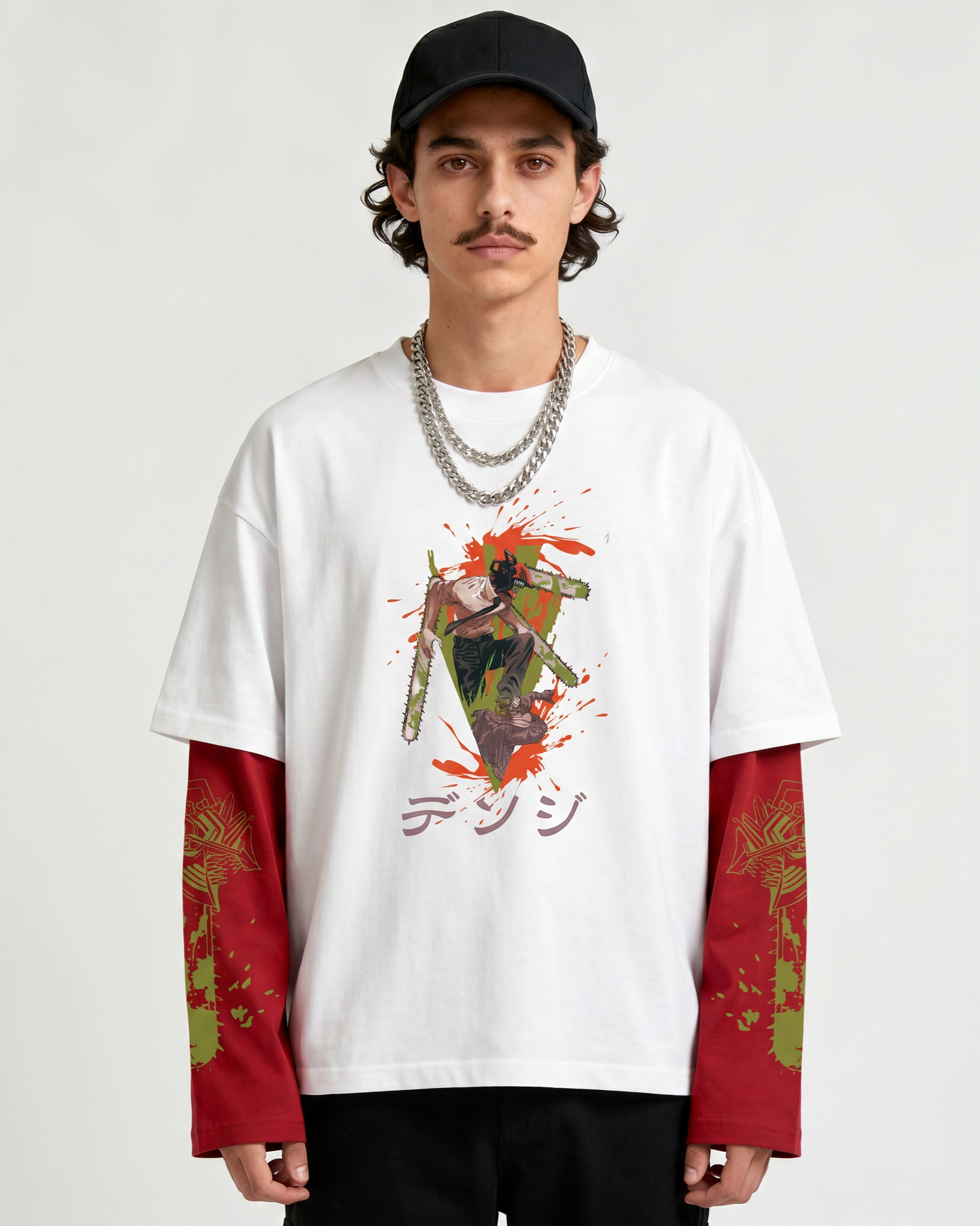 Chainsaw Man – Bloodhunt Oversized LS Tee