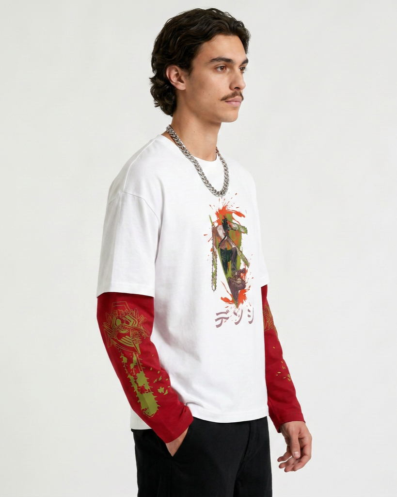 Chainsaw Man – Bloodhunt Oversized LS Tee