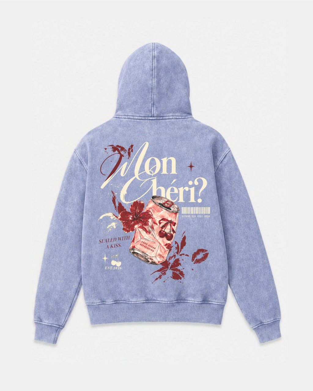 Cherry Haze - Acid Wash Hoodie