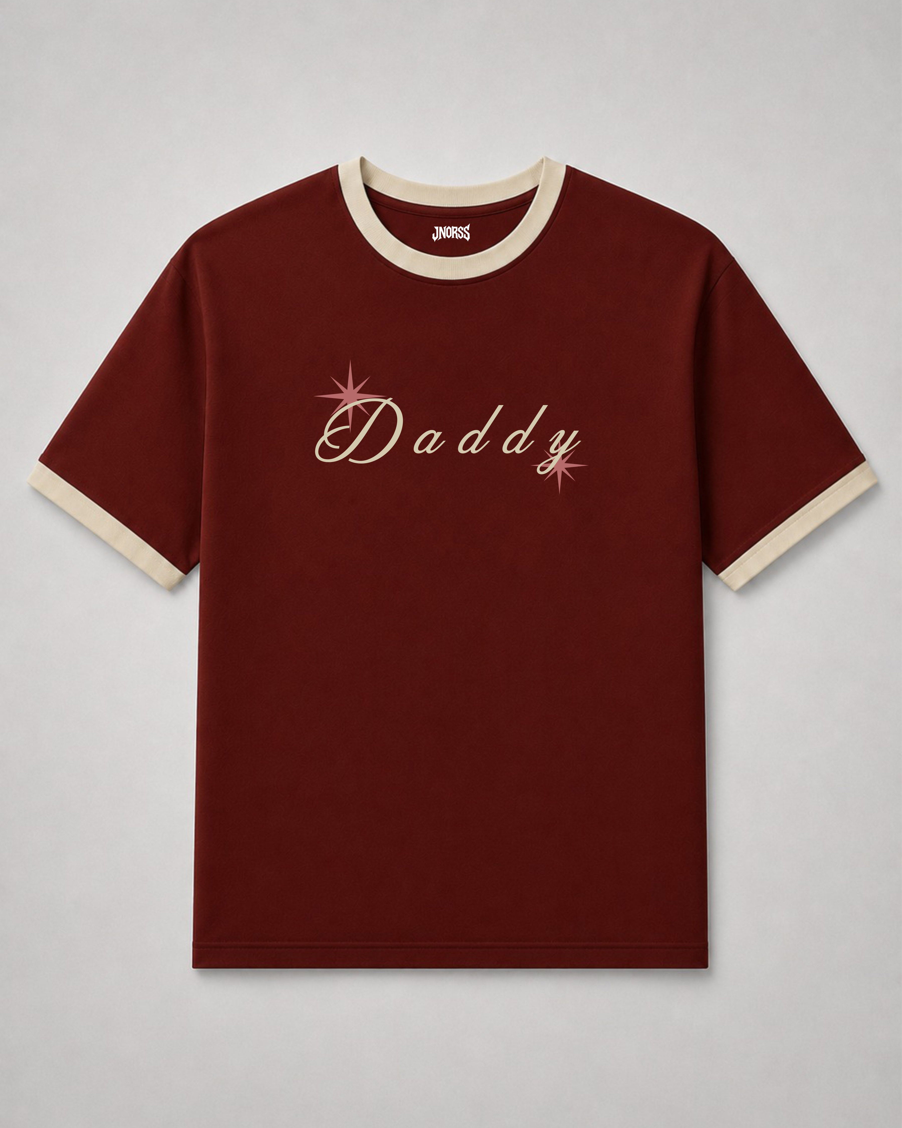 Daddy Contrast Ringer Tee