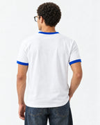 Dead Fish Ringer Tee — back view on model