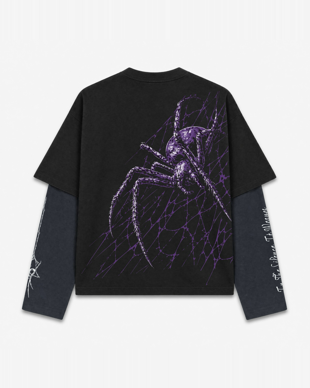 Venom Web Layered Oversized Tee