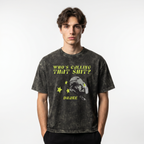 Who’s Calling Drake Boxy Acid Wash Tee