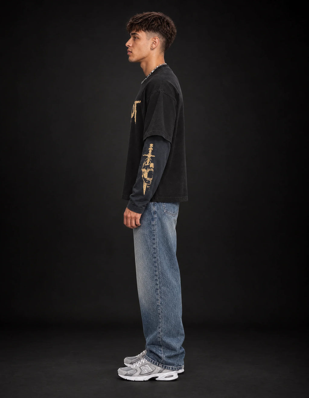 Slipknot LS Oversized Tee — side view