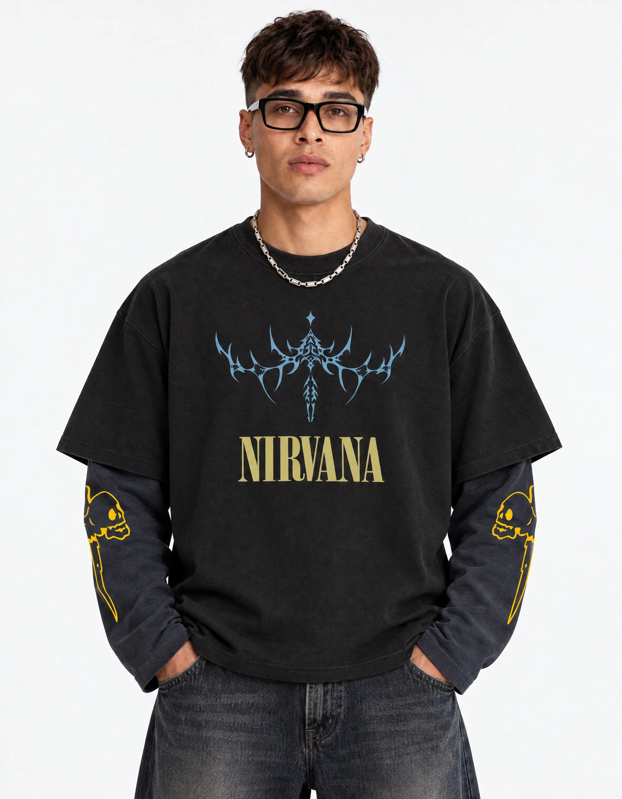 Nirvana LS Oversized Tee – Jnorss
