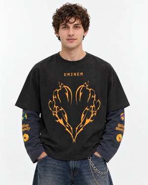 Eminem Designed Oversized Long Sleeve Tee