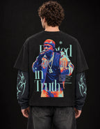 Kendrick 01 Designed Oversized Long Sleeve Tee — back view
