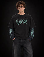 Kendrick 01 Designed Oversized Long Sleeve Tee — front view