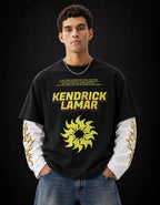 Kendrick 02 Designed Oversized Long Sleeve Tee — front view