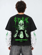 Eren Designed B&W Long Sleeve T-shirt — back view