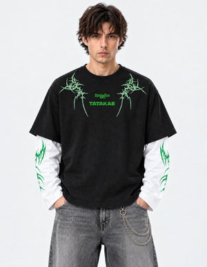 Eren Designed B&W Long Sleeve T-shirt
