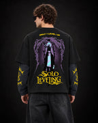 Solo Leveling Designed B&G Long Sleeve T-shirt — back view