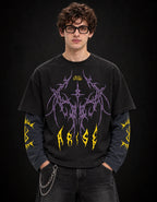 Solo Leveling Designed B&G Long Sleeve T-shirt — front view