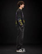 Solo Leveling Designed B&G Long Sleeve T-shirt — side view