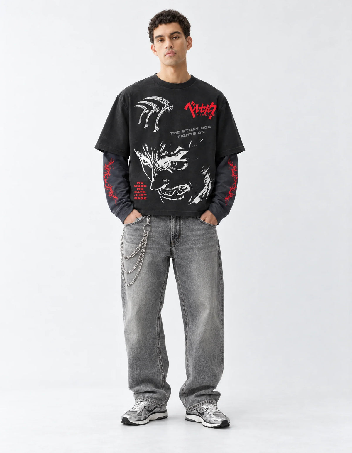 Guts Designed B&G Long Sleeve T-shirt — full-body view