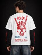 ACDC Bolt Rage ‘79 Oversized LS Tee — back view