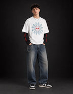 ACDC Bolt Rage ‘79 Oversized LS Tee — full-body view