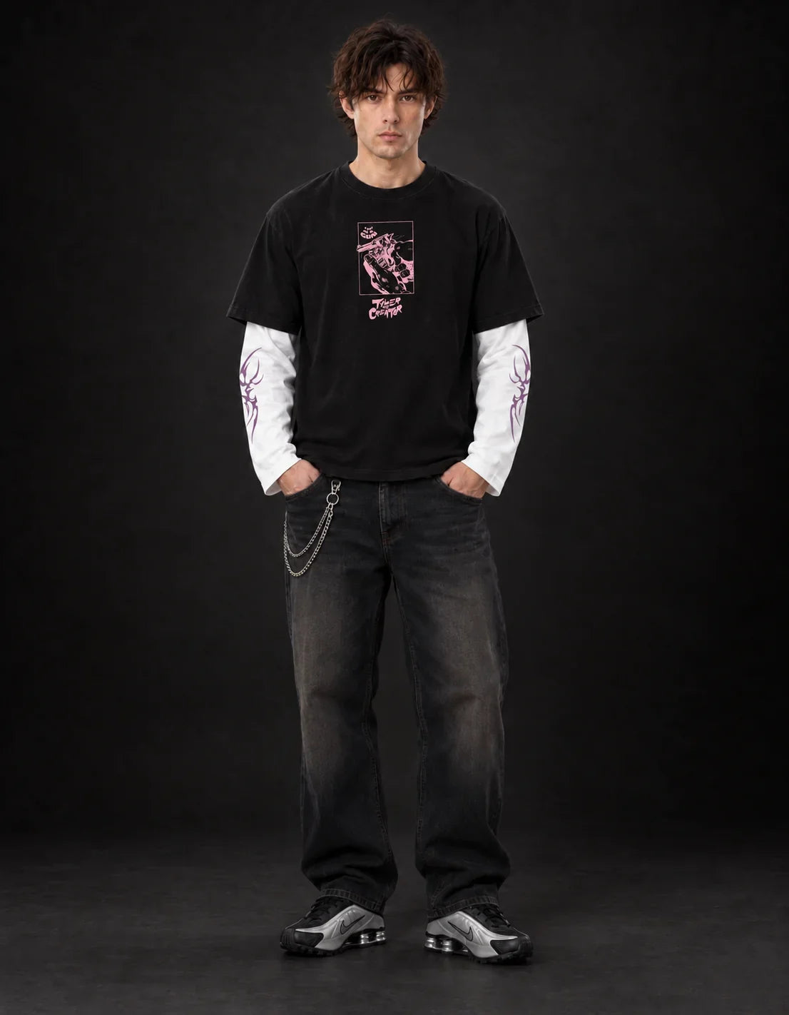 Tyler The Creator No Fear LS Tee — full-body view
