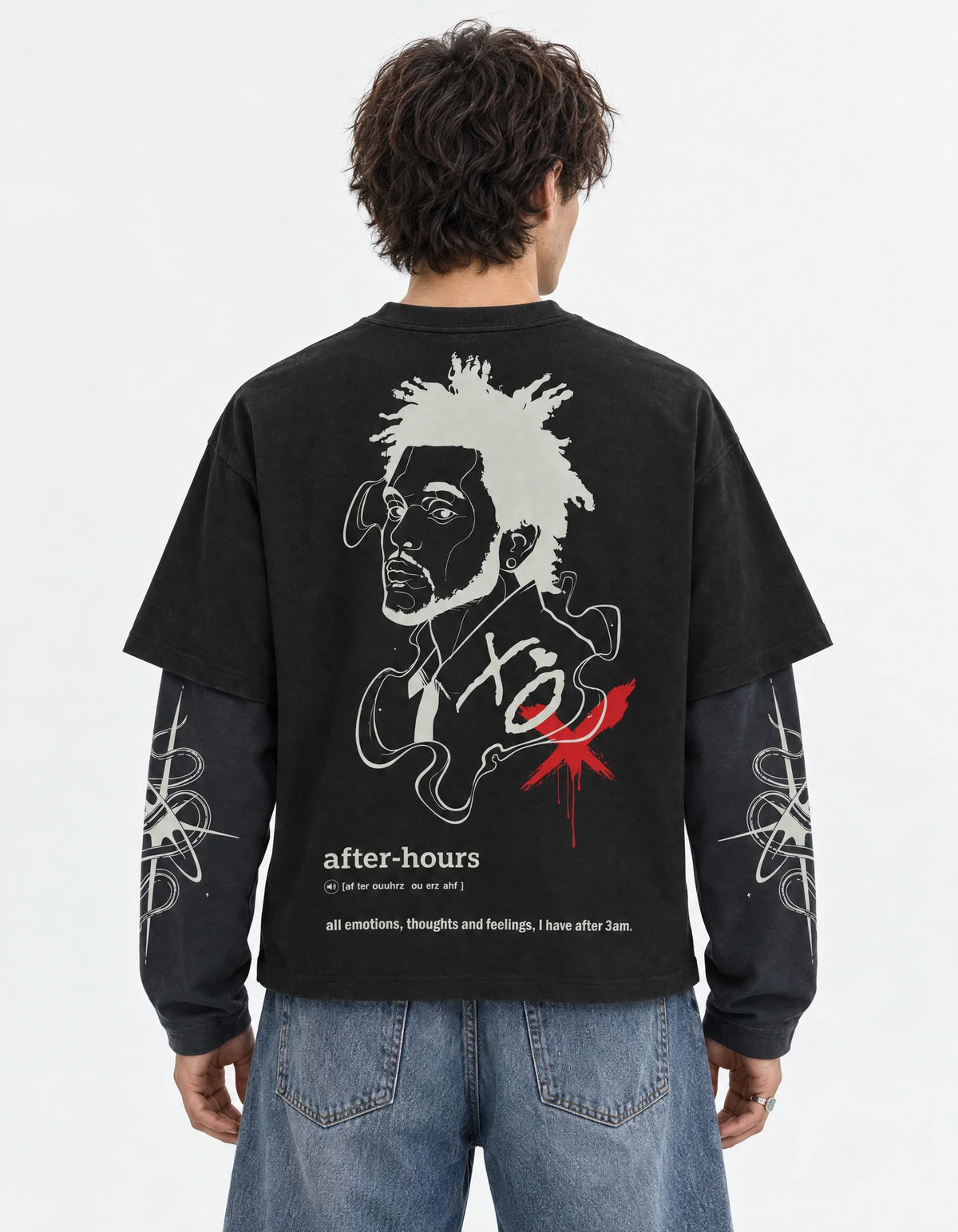 The Weeknd XO Eclipse LS Tee — back view