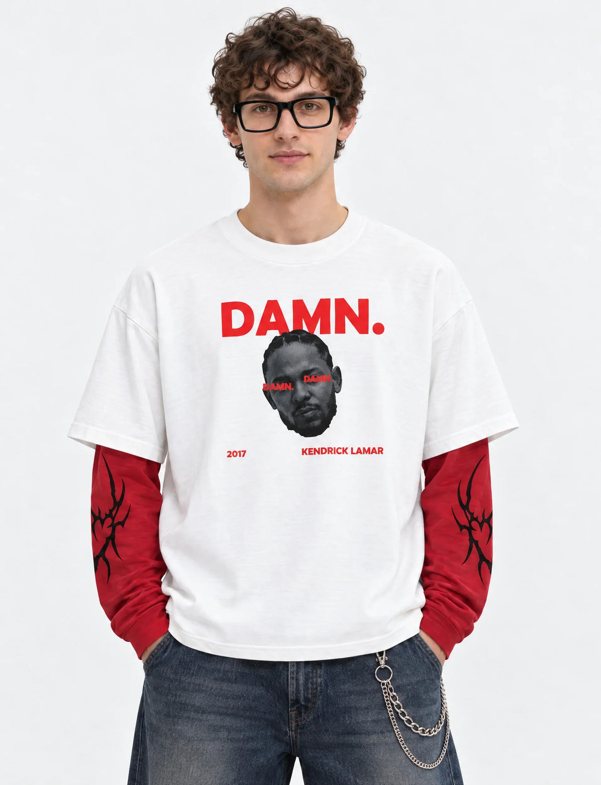 Kendrick Lamar DAMN Legacy LS Tee — front view