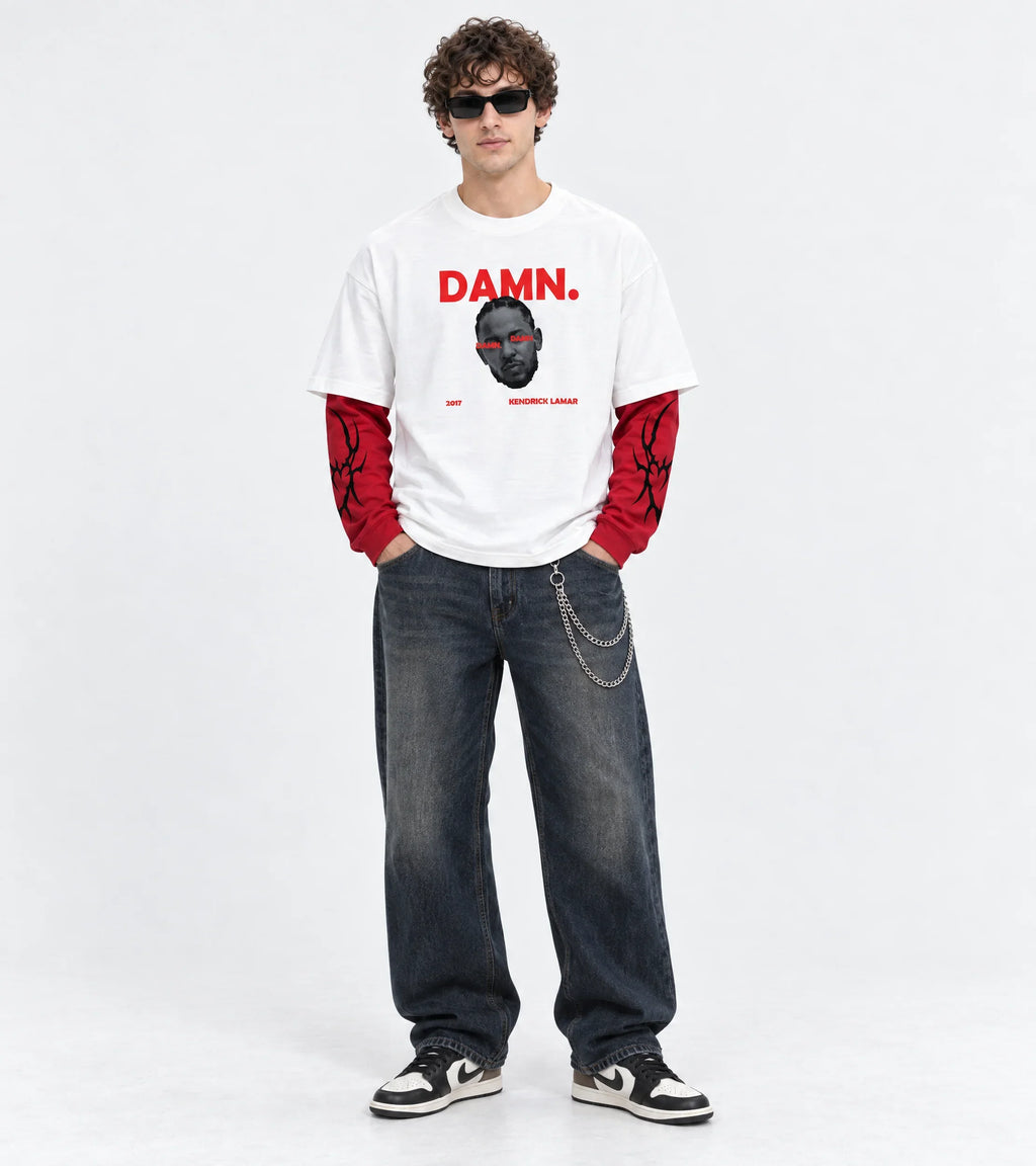 Kendrick Lamar DAMN Legacy LS Tee — full-body view