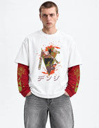 Chainsaw Man – Bloodhunt Oversized LS Tee — front view