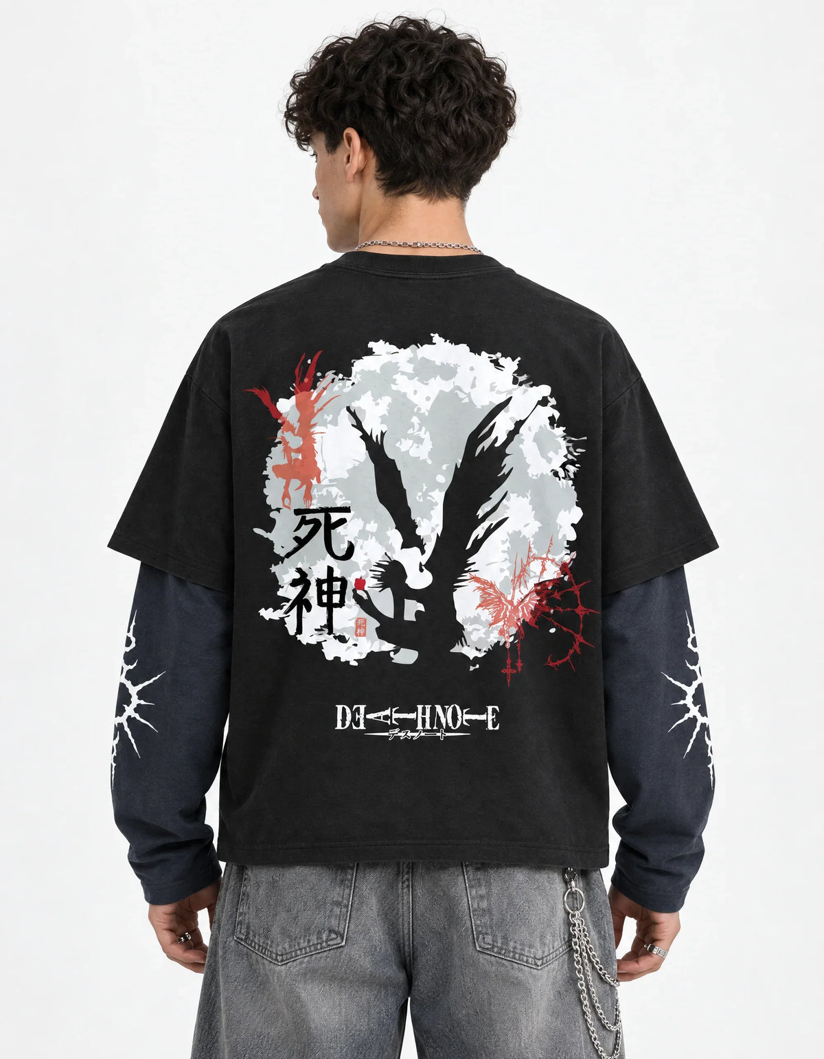 Death Note – Shinigami Shadow LS Tee — back view