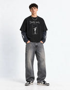 Death Note – Shinigami Shadow LS Tee — full-body view