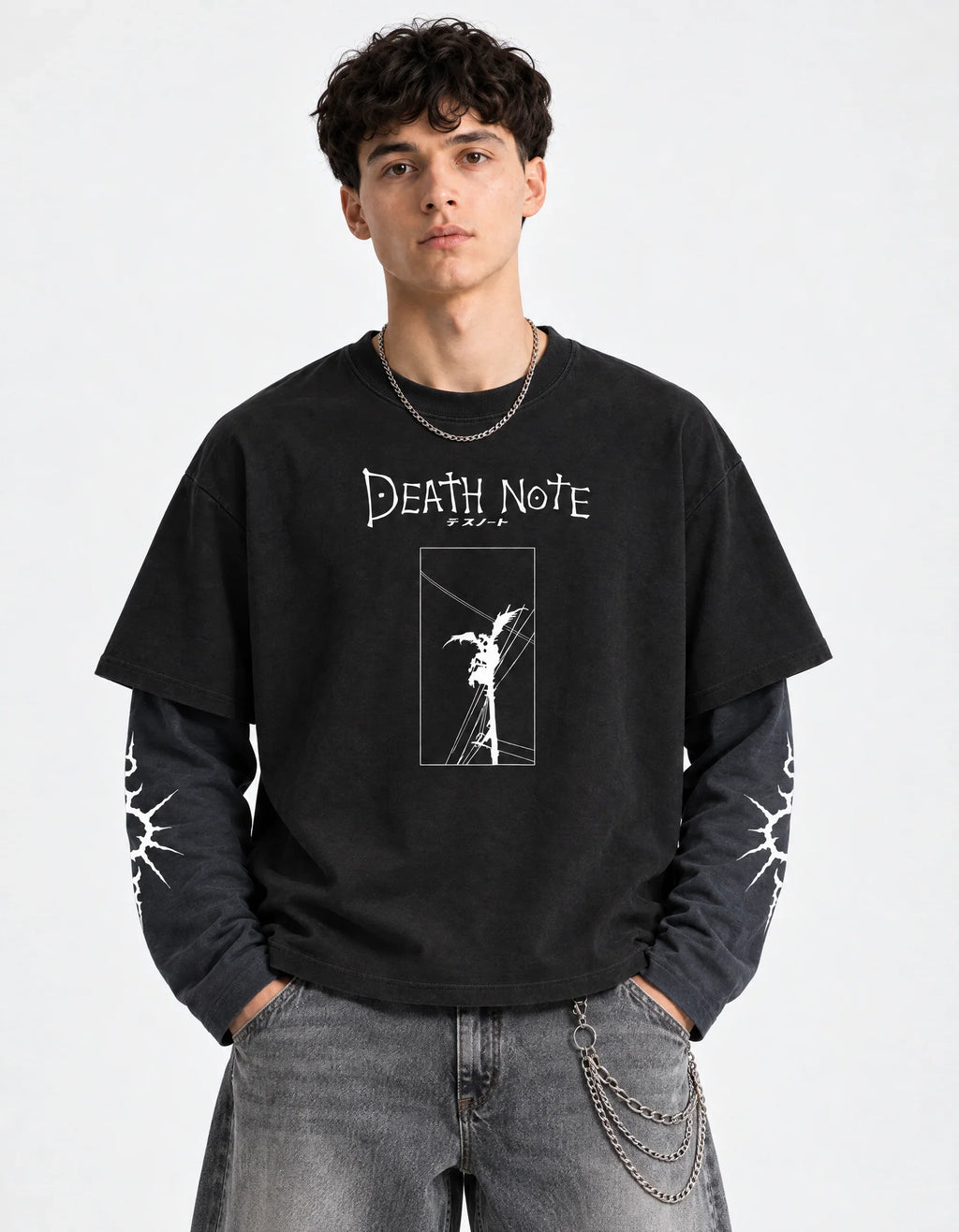 Death Note – Shinigami Shadow LS Tee — front view