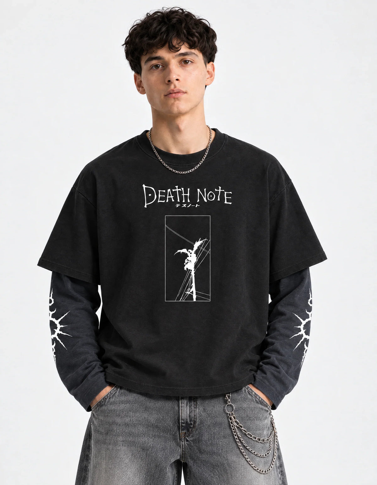 Death Note – Shinigami Shadow LS Tee — front view