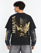 Attack on Titan – Wings of Mikasa LS Tee — back view