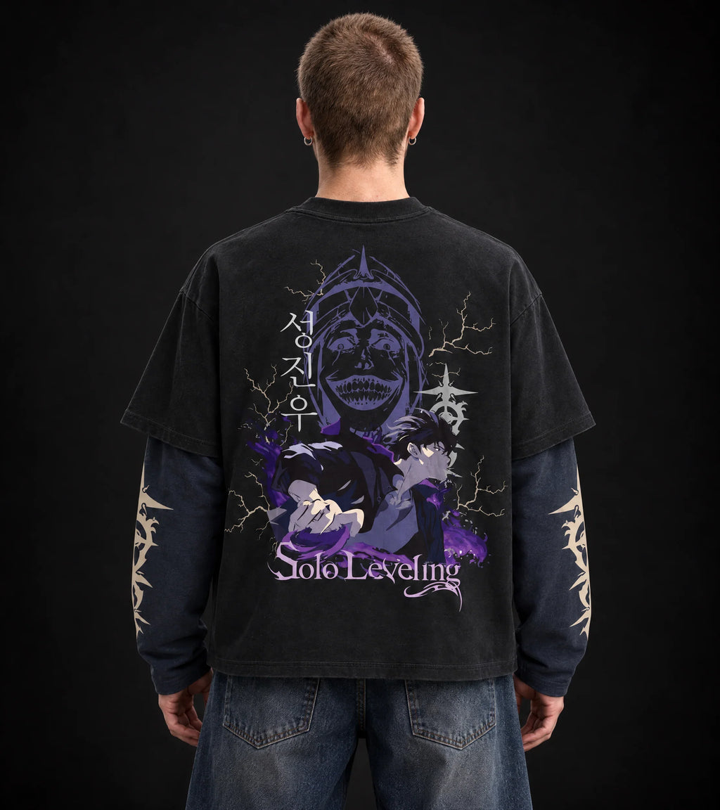 Solo Leveling – Sung Jin-Woo Arise LS Tee — back view