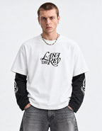 Lana Del Rey Layered Oversized LS T-Shirt — front view