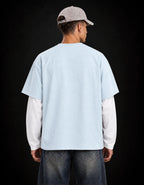 Sea Reaper Layered Oversized Tee — back view