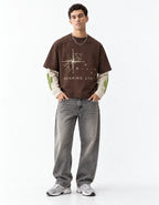 Canyon Trails Layered Oversized  T-Shirt — full-body view
