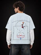Courtside Flight Layered Tee — back view
