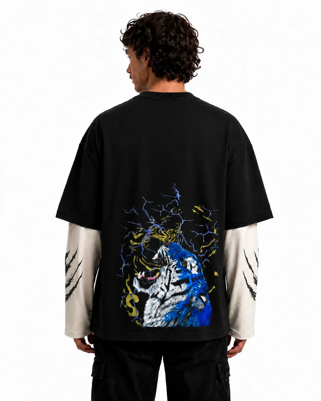 Thunder Tiger Layered Oversized Tee