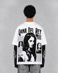 Lana Del Rey Layered Oversized LS T-Shirt