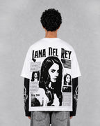 Lana Del Rey Layered Oversized LS T-Shirt