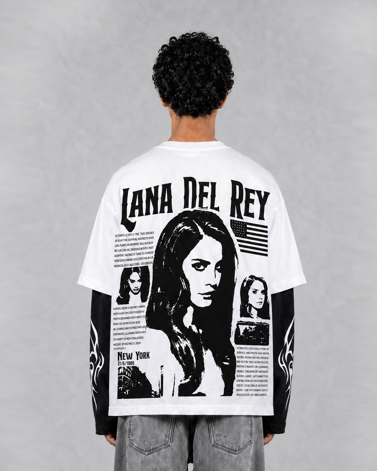 Lana Del Rey Layered Oversized LS T-Shirt