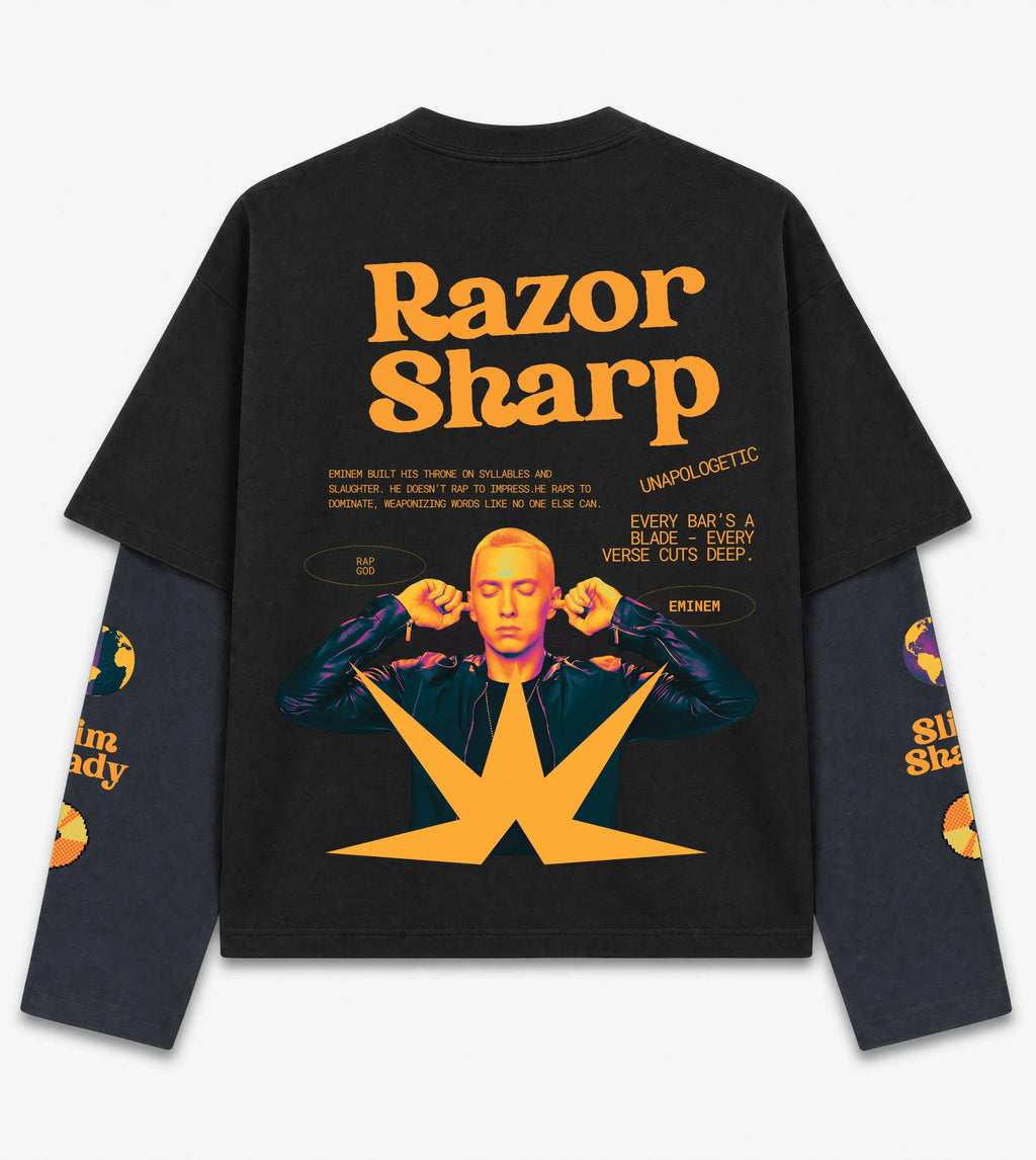 Eminem Designed Oversized Long Sleeve Tee