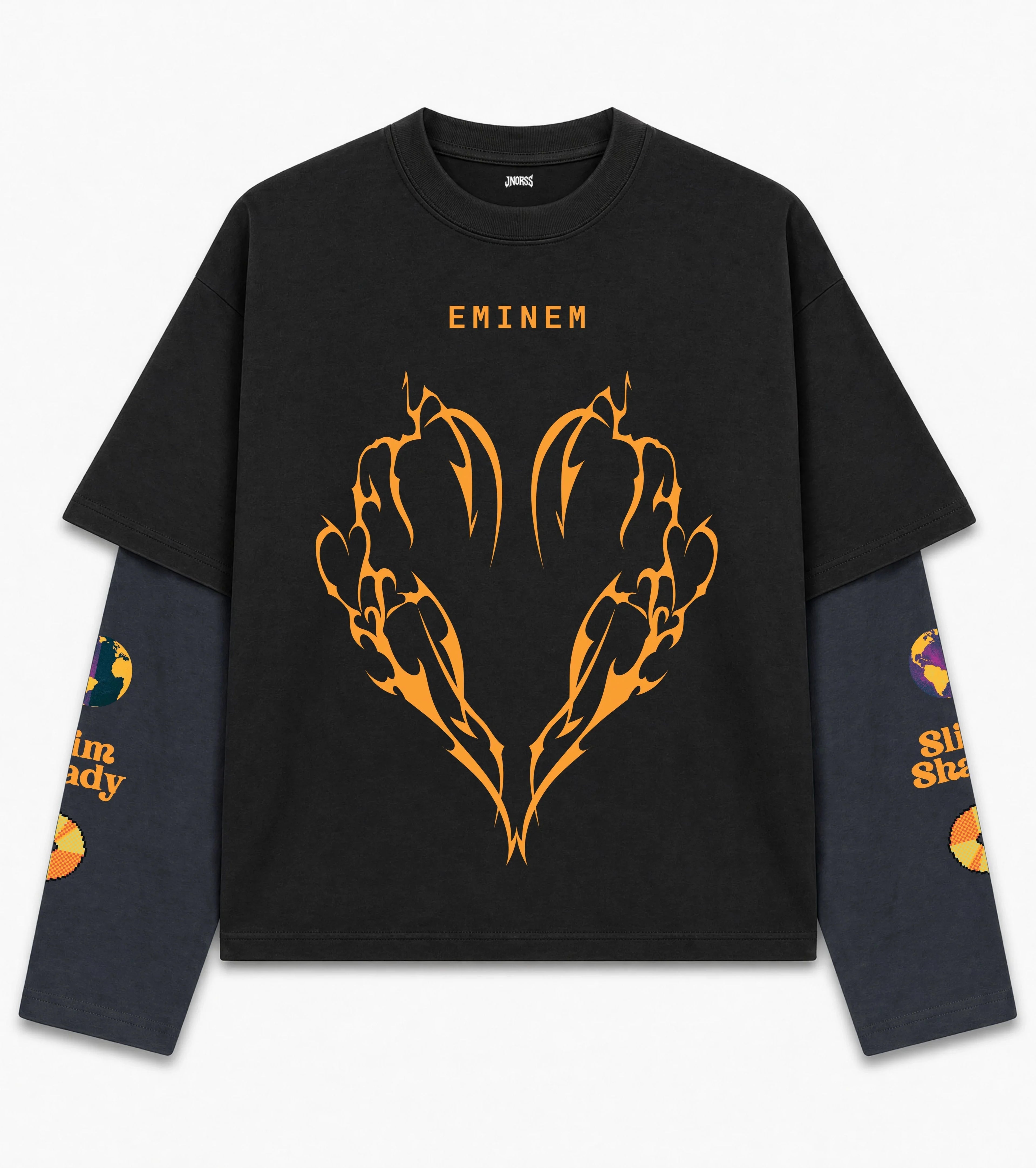 Eminem Designed Oversized Long Sleeve Tee