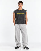 Eminem02 Designed Oversized Vest – full body view on model