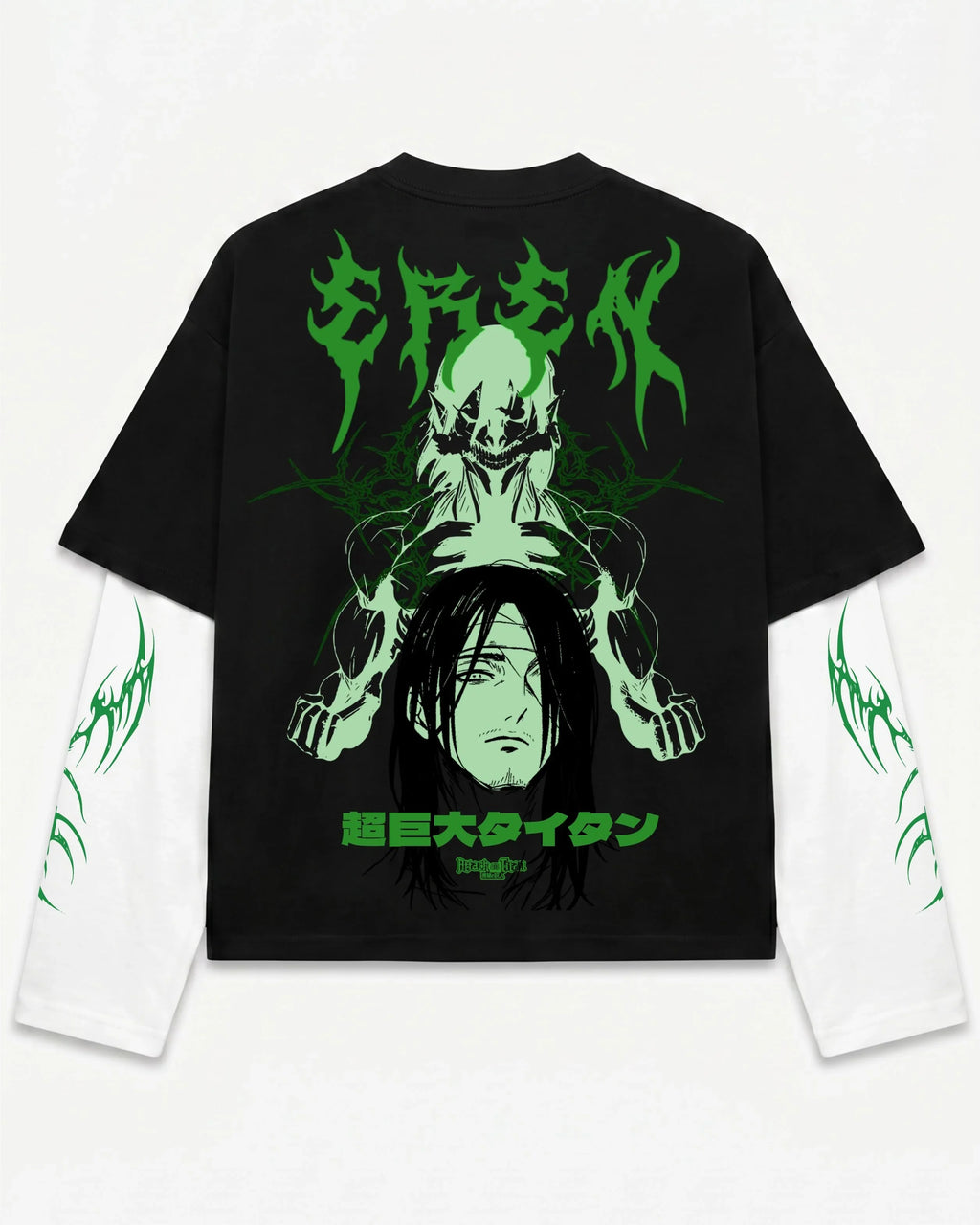 Eren Designed B&W Long Sleeve T-shirt