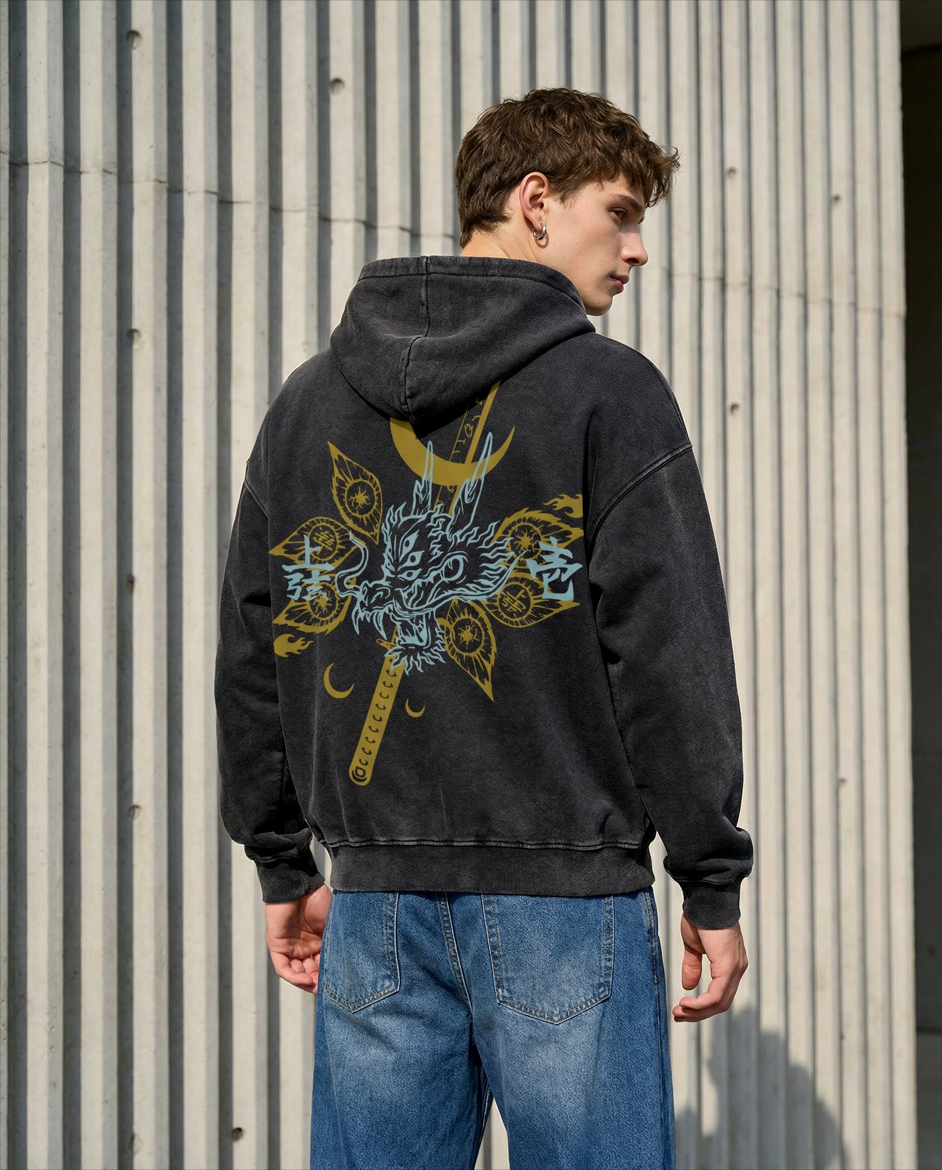 Demon Slayer Moonblade Dragon Oath Hoodie