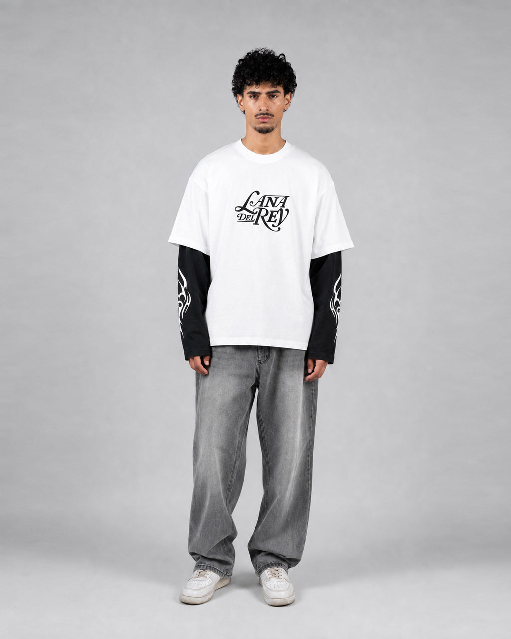 Lana Del Rey Layered Oversized LS T-Shirt