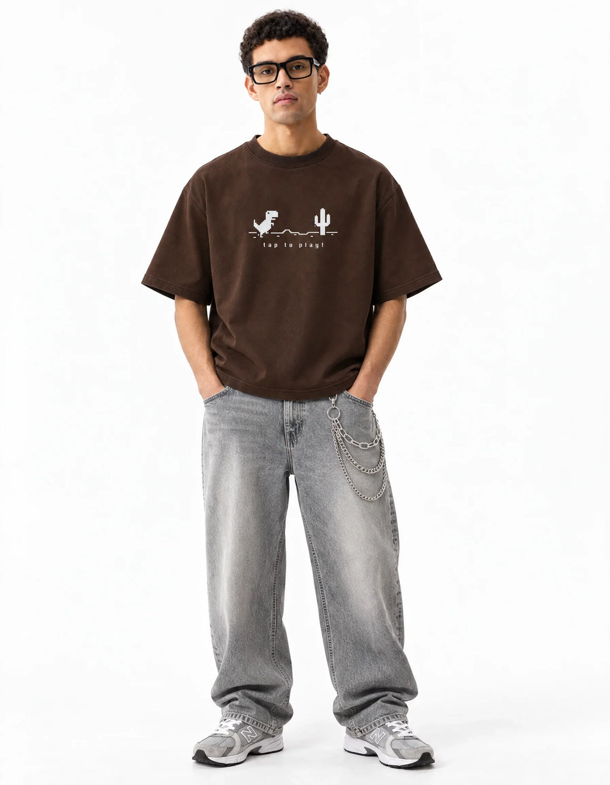 Game Over Oversized Tee – front view